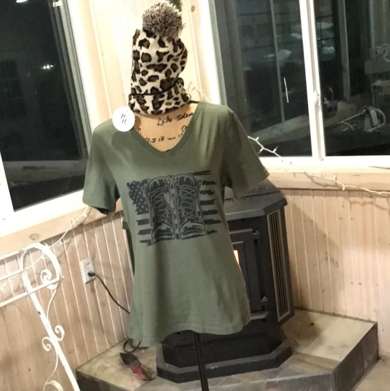 Combat Boots Short Sleeve Tee sold by Back2Basics