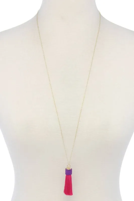 Tassel Pendant Necklace sold by Back2Basics