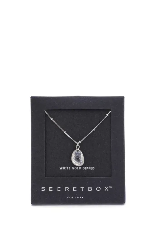 Secret Box Stone Charm Necklace sold by Back2Basics