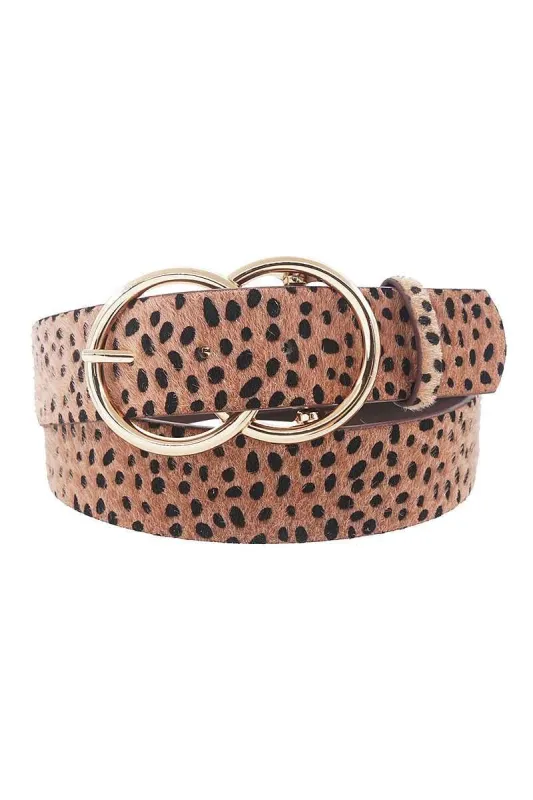Stylish Cheetah Fur And Pattern Belt sold by Back2Basics