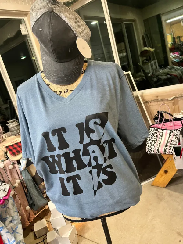 It Is What It Is | Short Sleeve Tee sold by Back2Basics