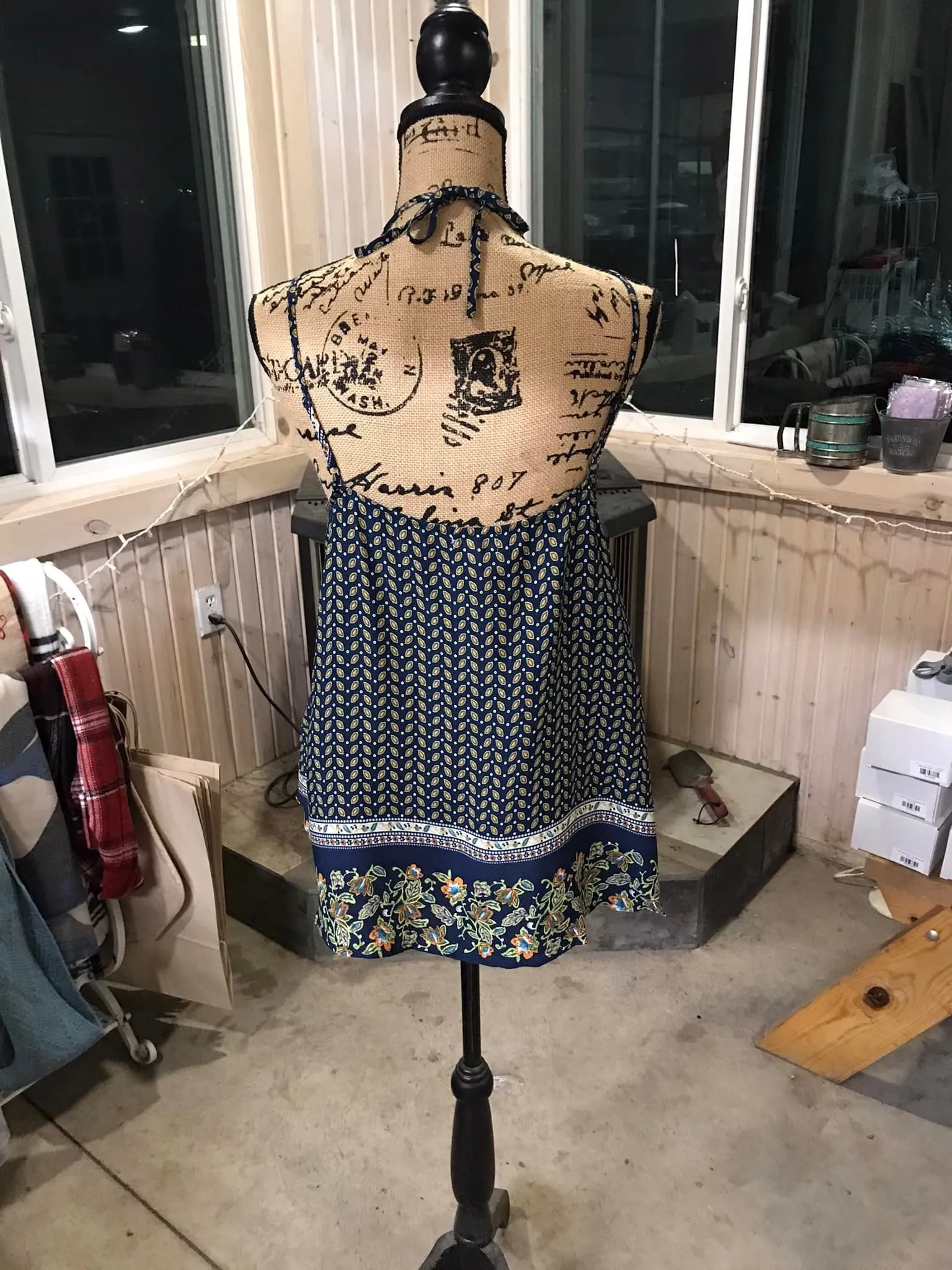 Paisley Spaghetti Strap Tank Top sold by Back2Basics product image thumbnail 2