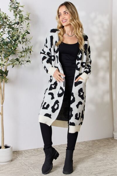 BiBi Leopard Open Front Cardigan sold by Back2Basics product image thumbnail 4