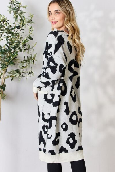 BiBi Leopard Open Front Cardigan sold by Back2Basics product image thumbnail 2