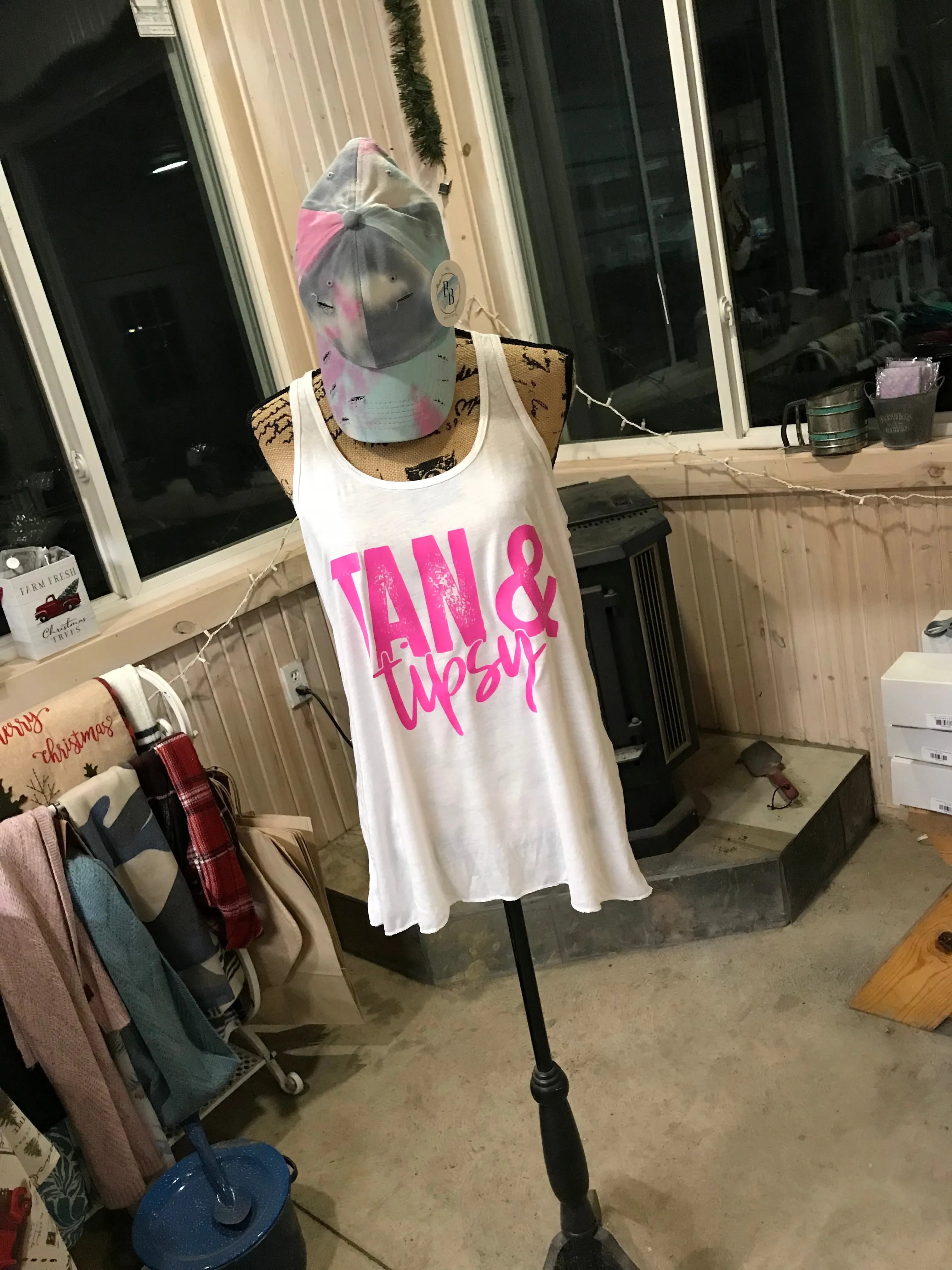Tan & Tipsy Tank Top sold by Back2Basics