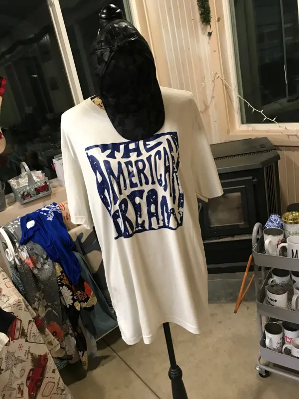 The American Dream Short Sleeve Tee sold by Back2Basics
