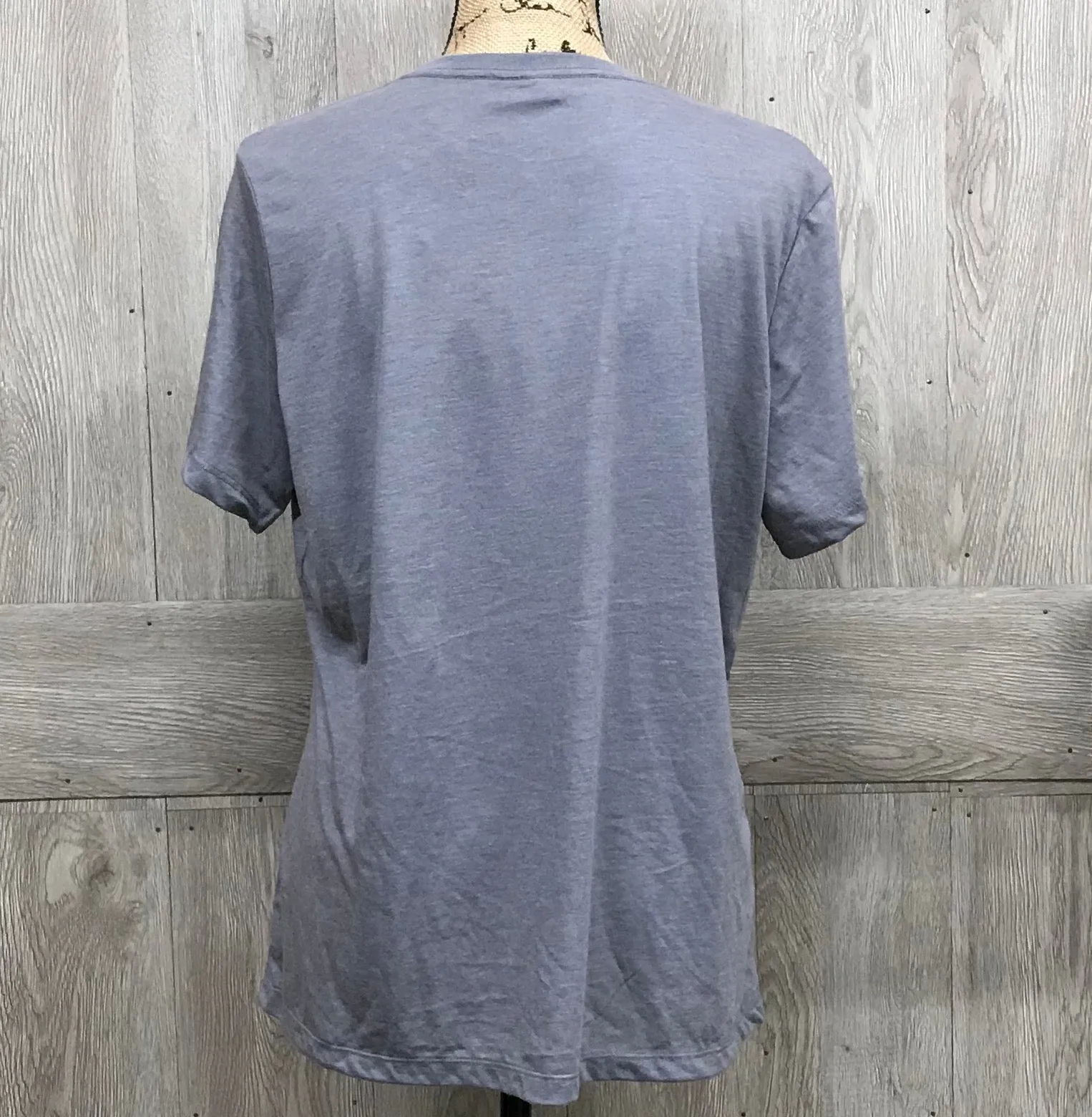 XOXO Holographic Handmade Gray Short Sleeve T-Shirt BB376 sold by Back2Basics product image thumbnail 3