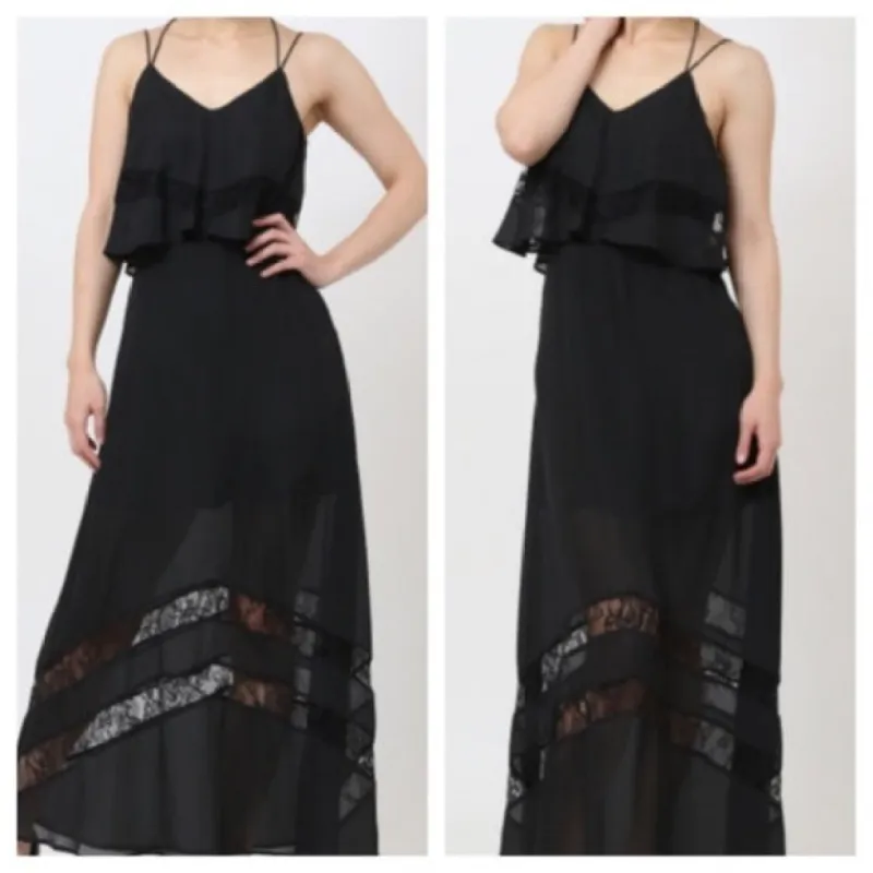 Lace Detail Layered Maxi Dress sold by Back2Basics