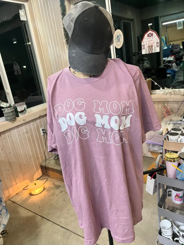 Dog Mom Lilac Unisex Short Sleeve Tee BB1167 sold by Back2Basics