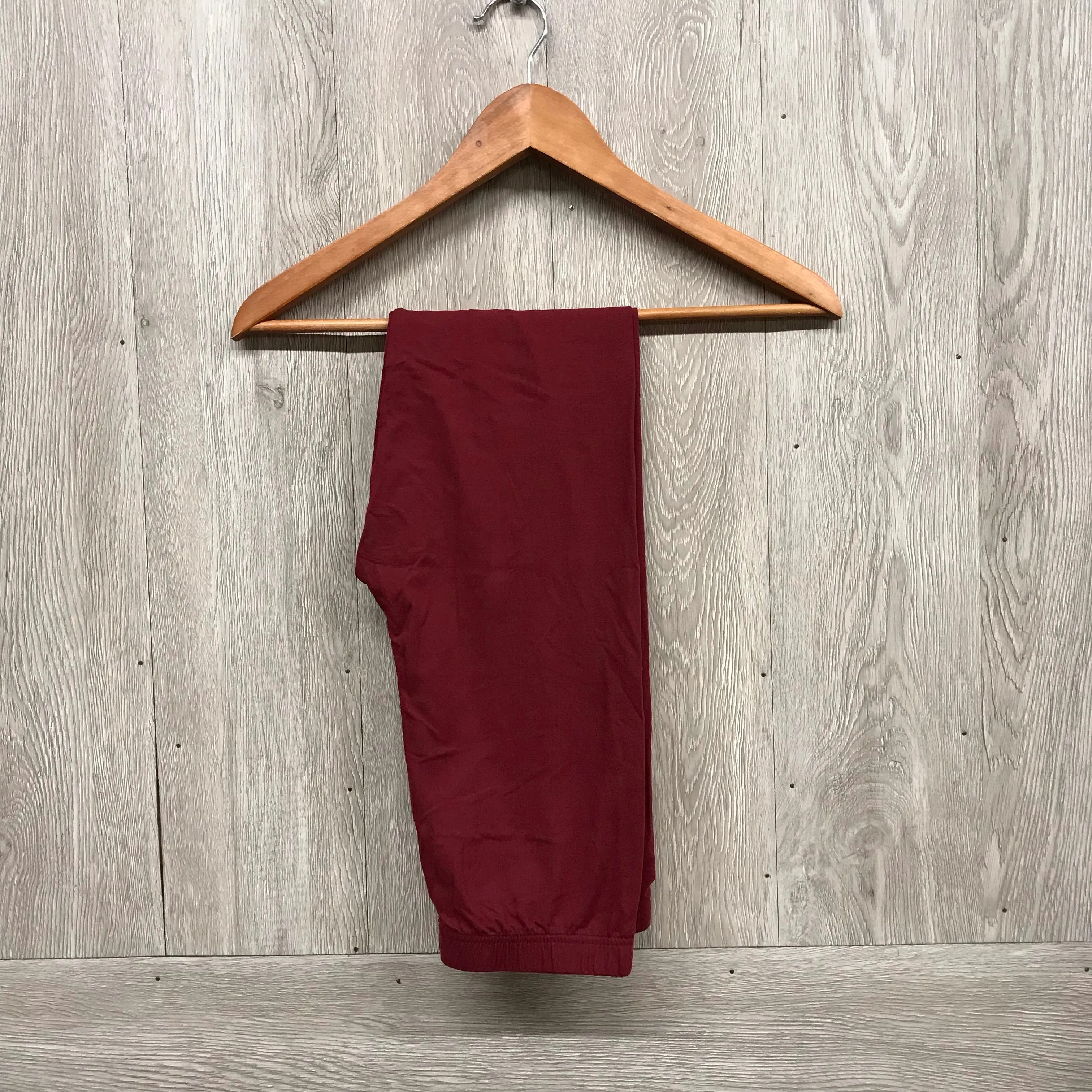 Burgundy Soft Brushed Leggings sold by Back2Basics product image thumbnail 2