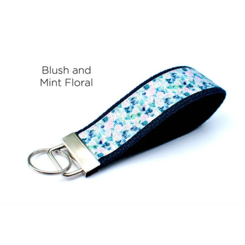 LippyClip® Keychain - Blush with Mint Floral sold by Back2Basics