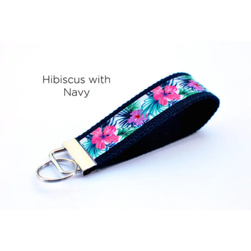 LippyClip® Keychain -Pink and Purple Hibiscus sold by Back2Basics