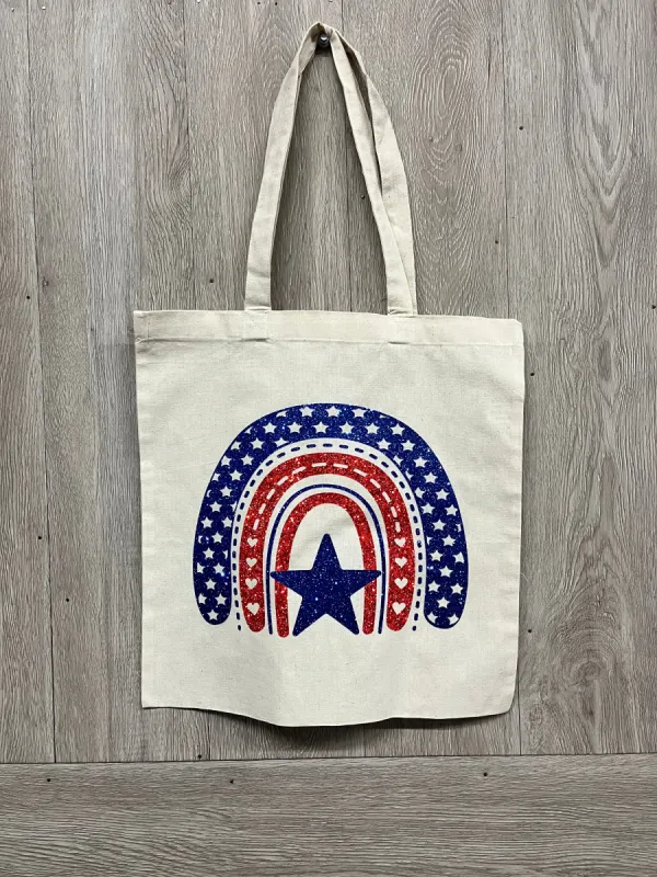 Ready To Ship | Merica Rainbow Tote sold by Back2Basics