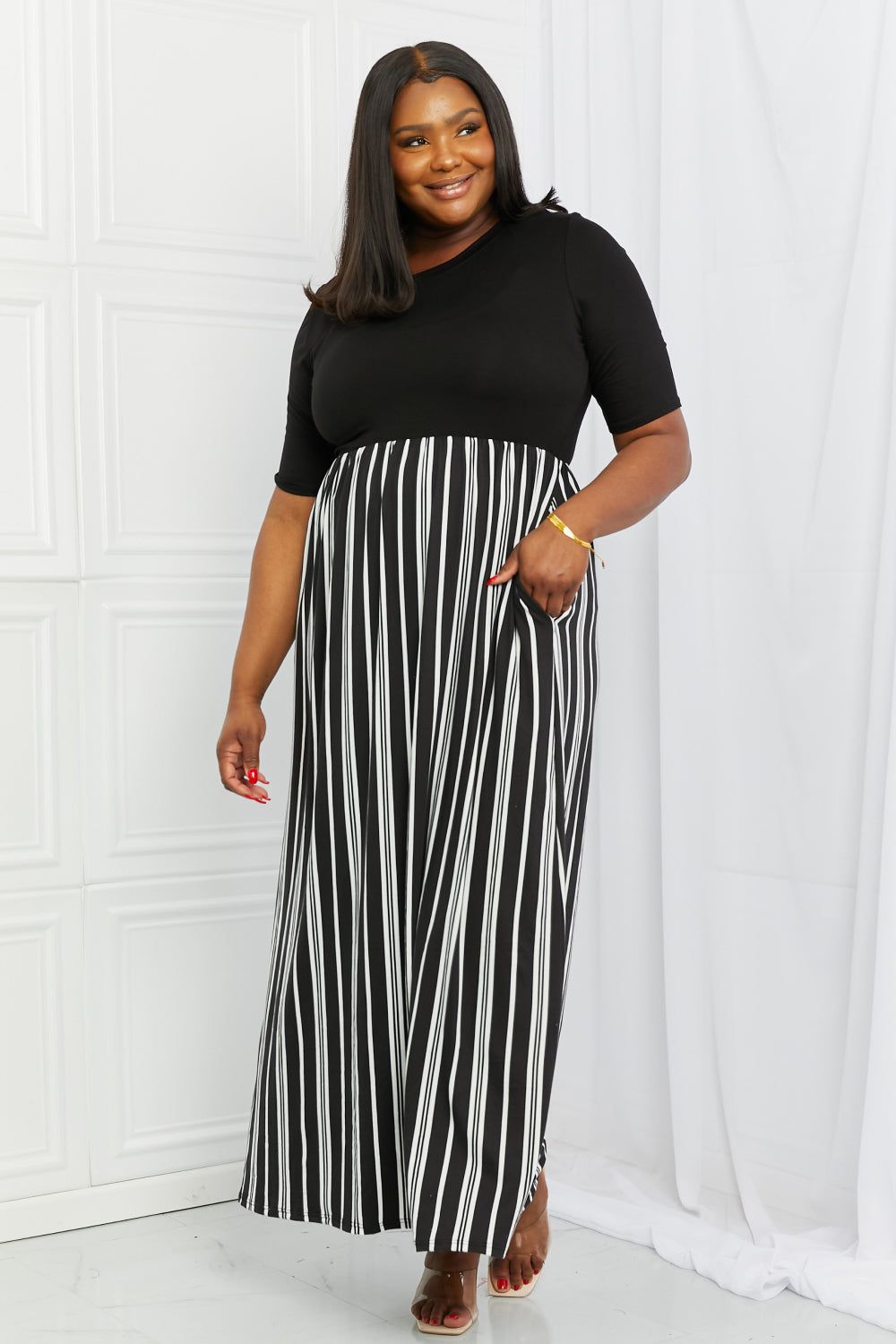 Celeste Essential Full Size Maxi Dress sold by Back2Basics product image thumbnail 3