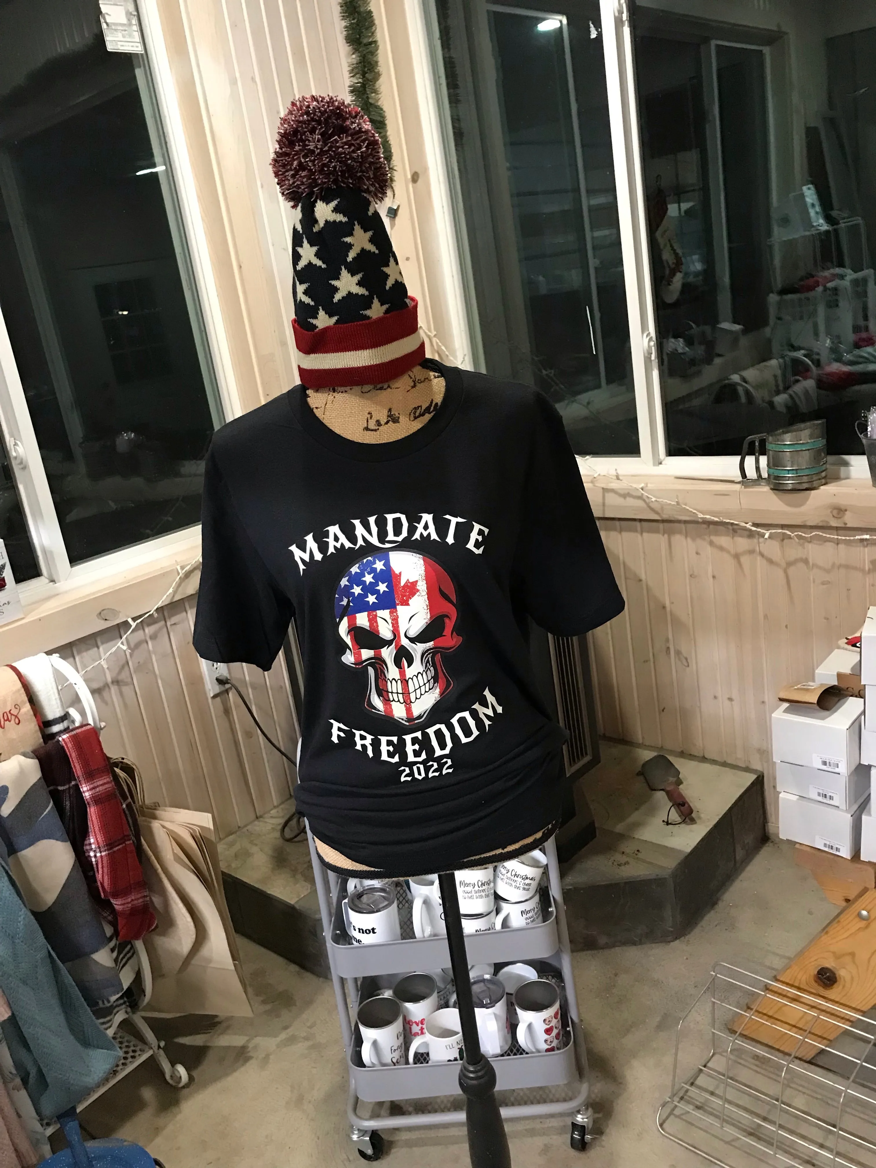 Mandate Freedom Canada/USA Short Sleeve Tee sold by Back2Basics