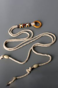 Wood Ring Rope Belt sold by Back2Basics