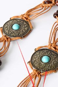 Bohemian Style Braid Belt sold by Back2Basics