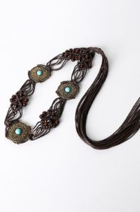 Bohemian Style Braid Belt sold by Back2Basics