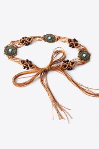 Bohemian Style Braid Belt sold by Back2Basics