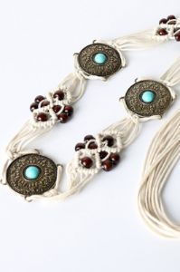 Bohemian Style Braid Belt sold by Back2Basics