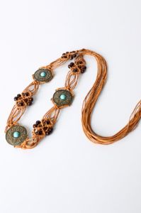 Bohemian Style Braid Belt sold by Back2Basics