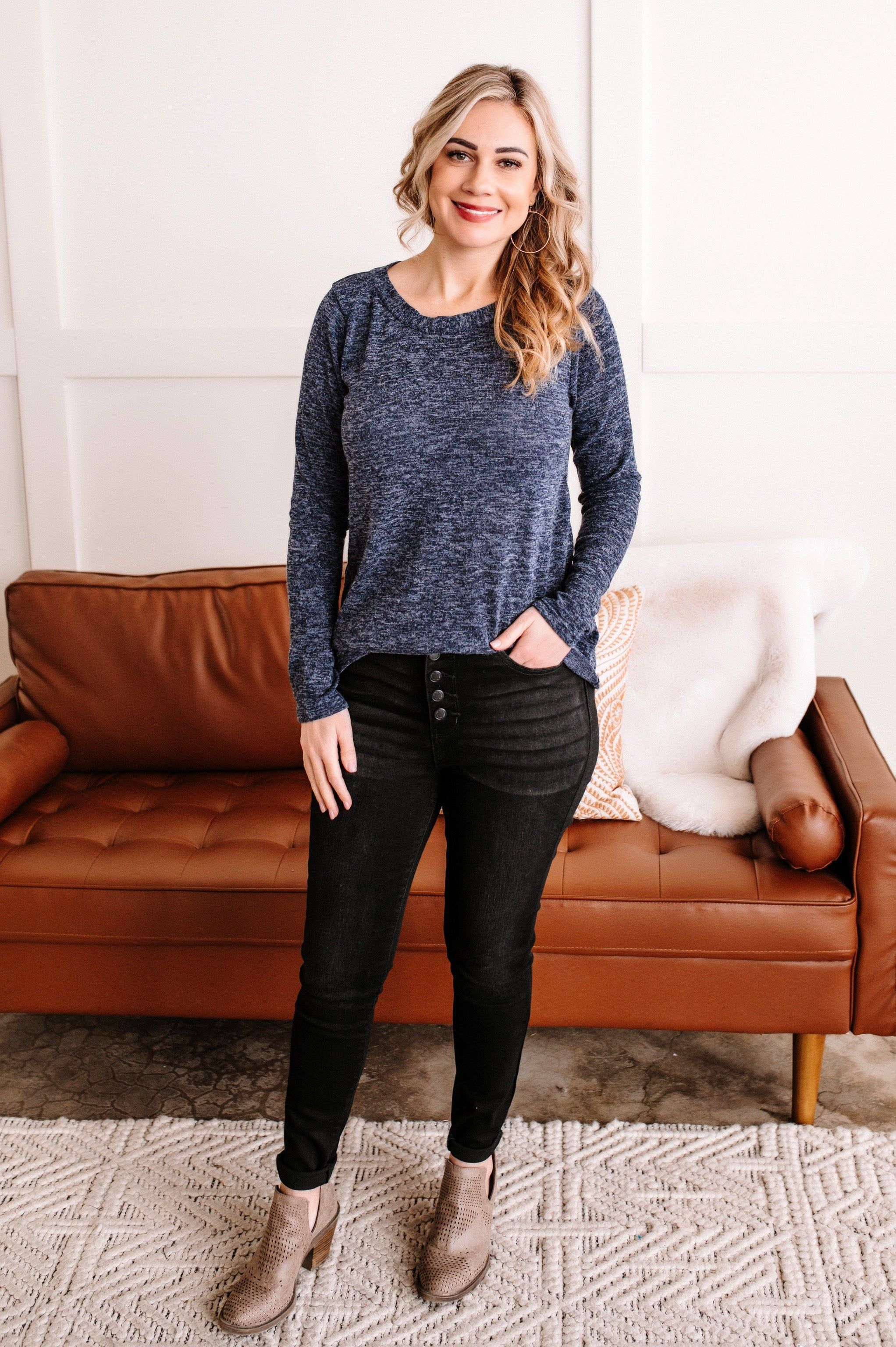 Judy Blue Black Button Fly Skinny Jeans sold by Back2Basics product image thumbnail 8