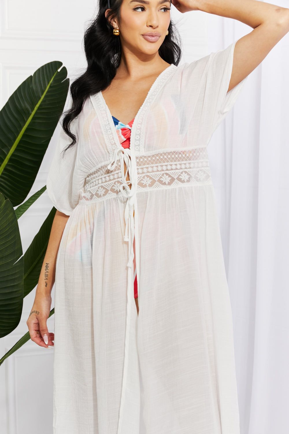 Marina West Swim Sun Goddess Tied Maxi Cover-Up sold by Back2Basics product image thumbnail 5