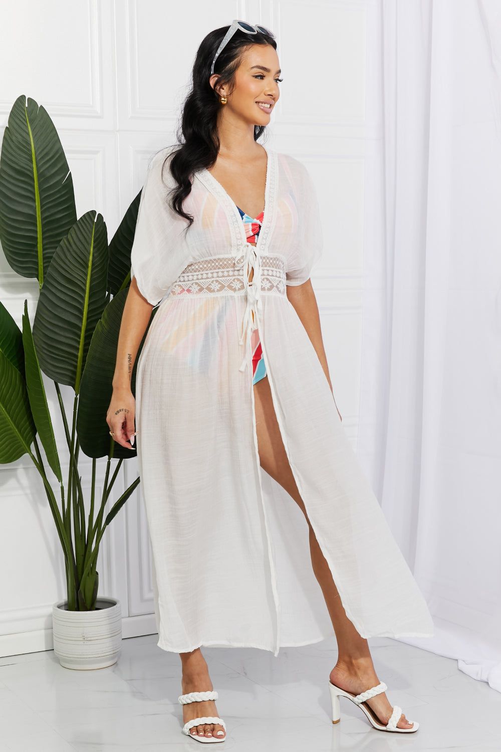 Marina West Swim Sun Goddess Tied Maxi Cover-Up sold by Back2Basics product image thumbnail 3