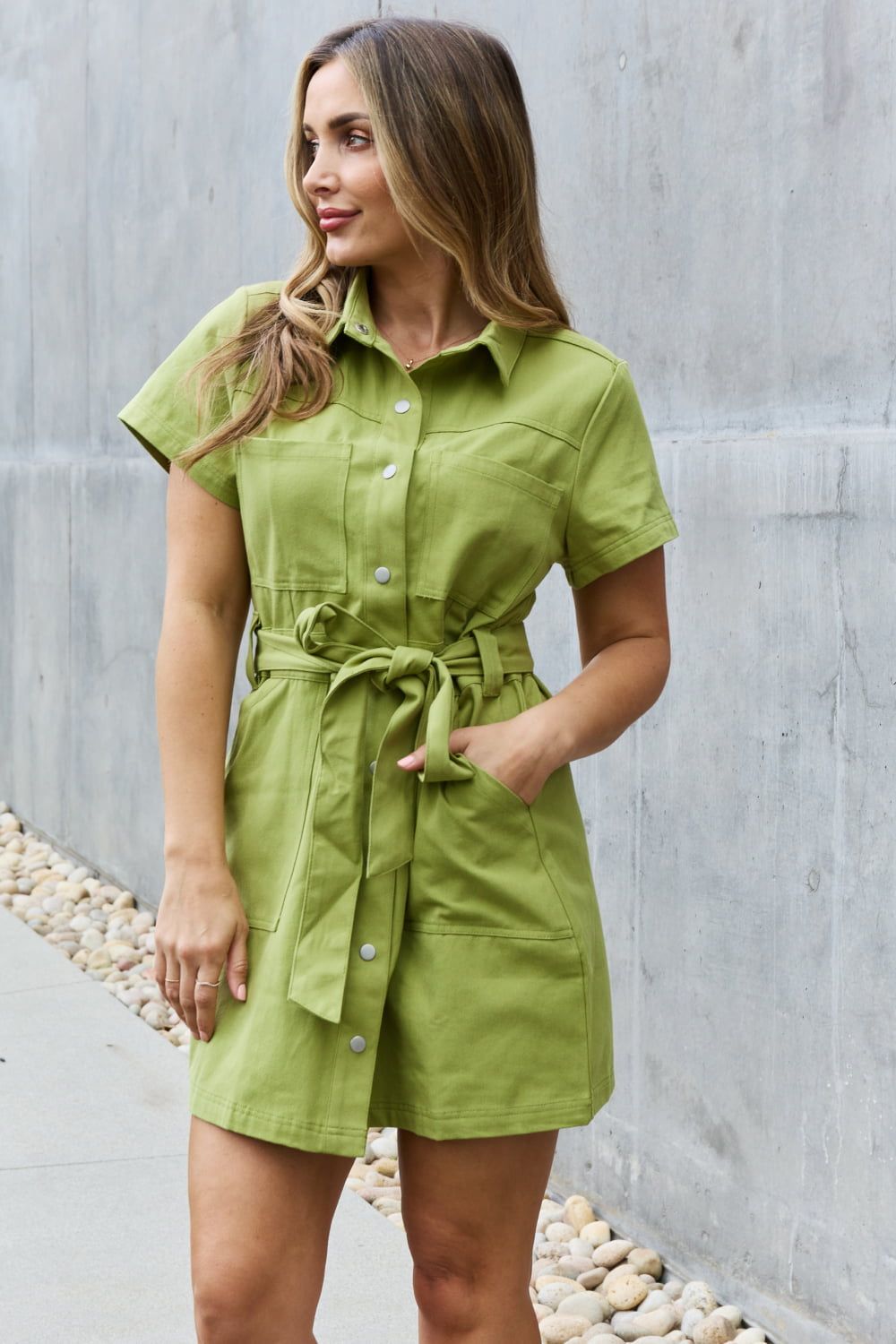 Jady By Jane Stick With Me Full Size Button Down Dress sold by Back2Basics product image thumbnail 6