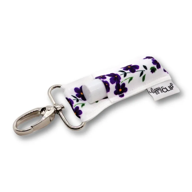 Violet Wildflowers LippyClip® sold by Back2Basics