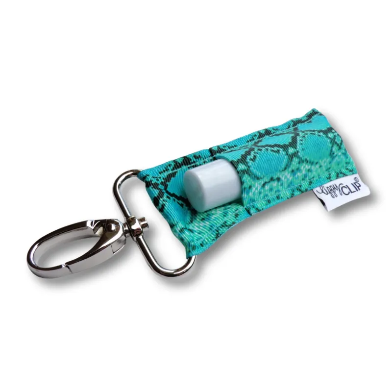 Snakeskin on Teal LippyClip® sold by Back2Basics