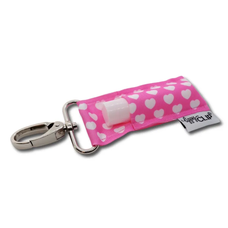 Pink Hearts LippyClip® sold by Back2Basics