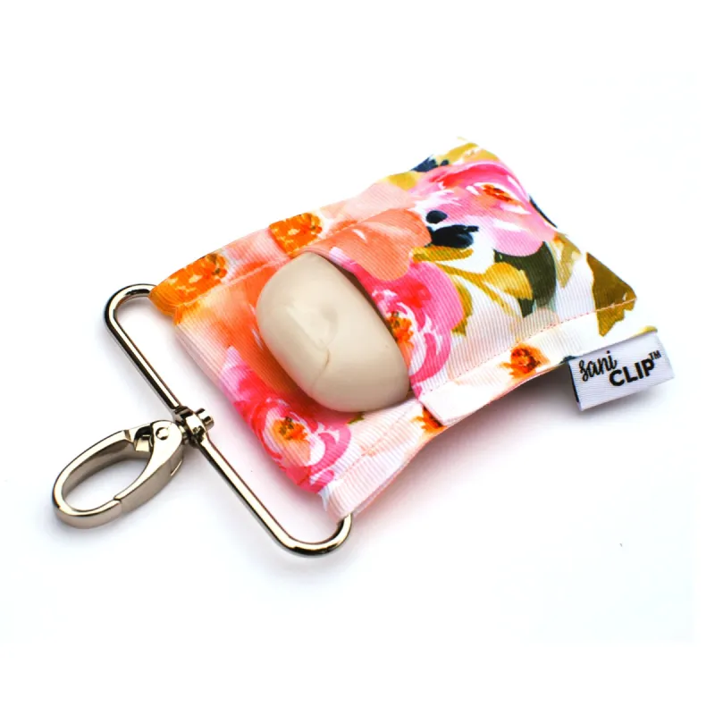 Peach Floral SaniClip (Mini Size Only) sold by Back2Basics