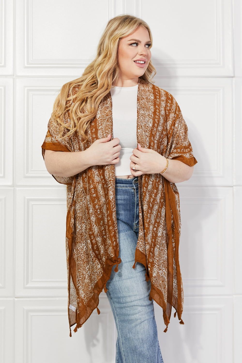 Justin Taylor Gypsy River Kimono sold by Back2Basics