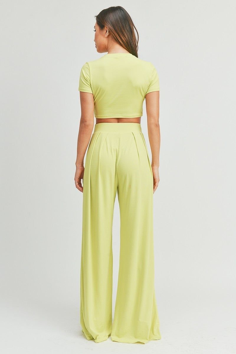 Crop Top And Palazzo Pants Set sold by Back2Basics product image thumbnail 4