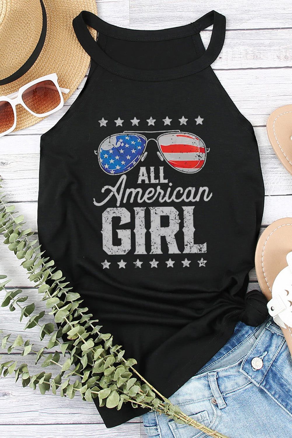 ALL AMERICAN GIRL Graphic Tank sold by Back2Basics product image thumbnail 4