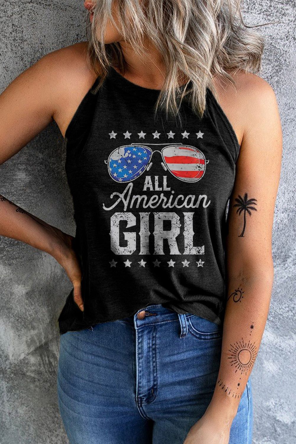 ALL AMERICAN GIRL Graphic Tank sold by Back2Basics product image thumbnail 3