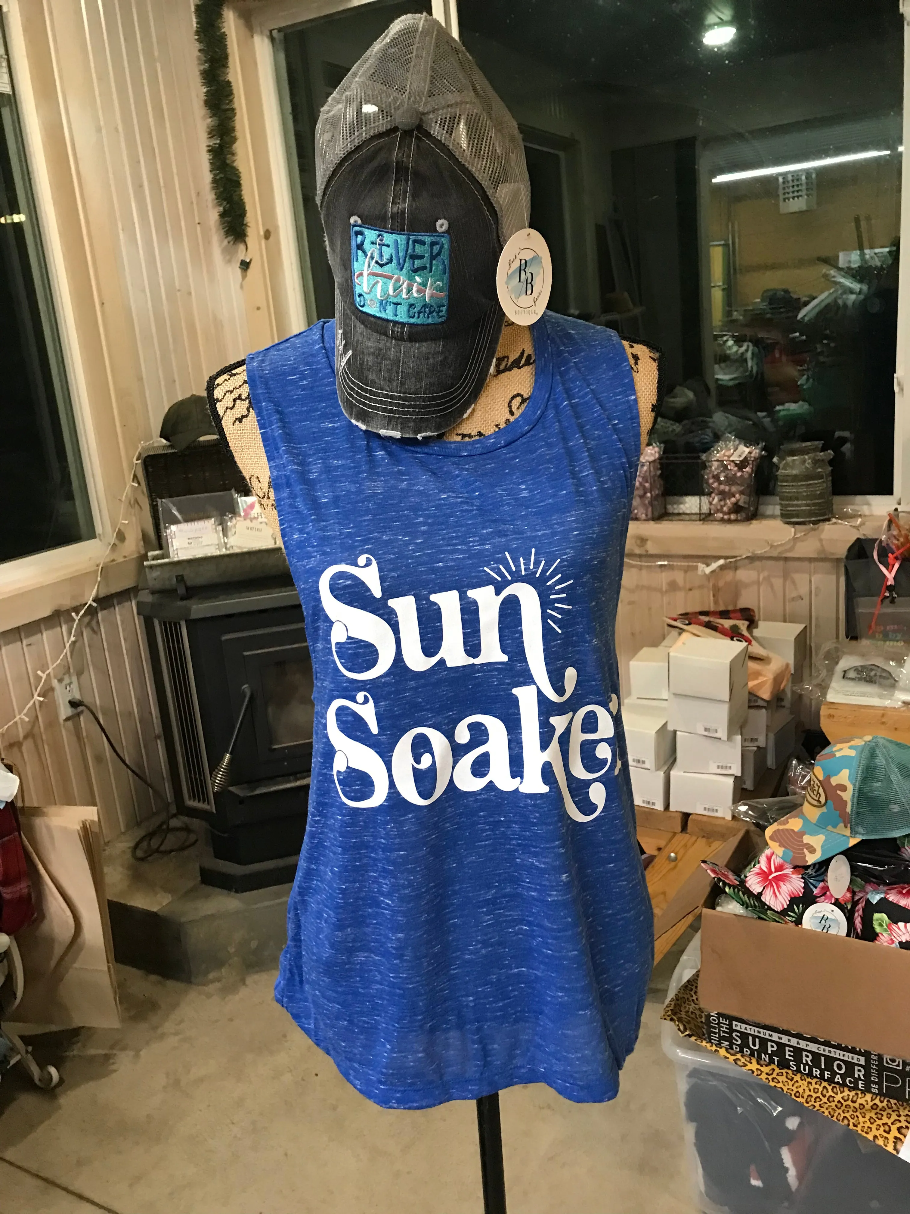 Sun Soaker Muscle Tank Top sold by Back2Basics