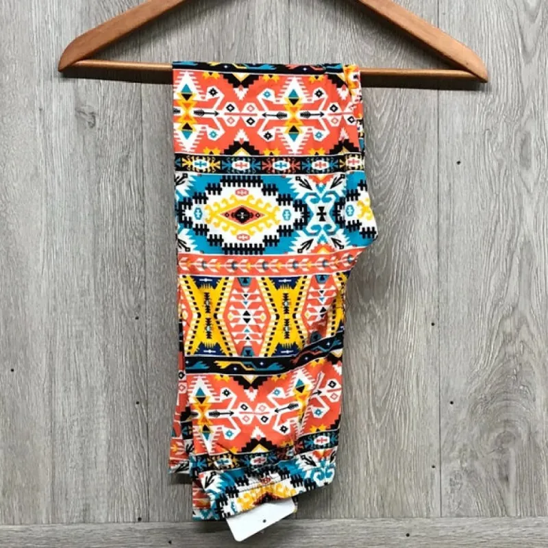 Aztec Multi Color Soft Brushed Leggings sold by Back2Basics