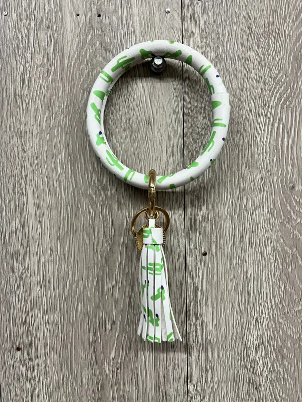 Boutique Key Ring Bangle Tassel Cactus with Purple Tips BB555 sold by Back2Basics