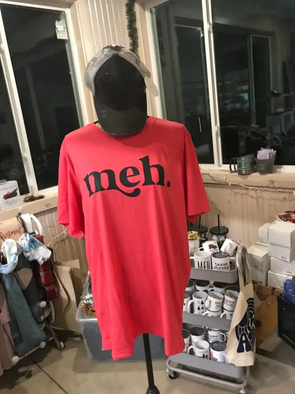 Meh Short Sleeve Tee Shirt sold by Back2Basics