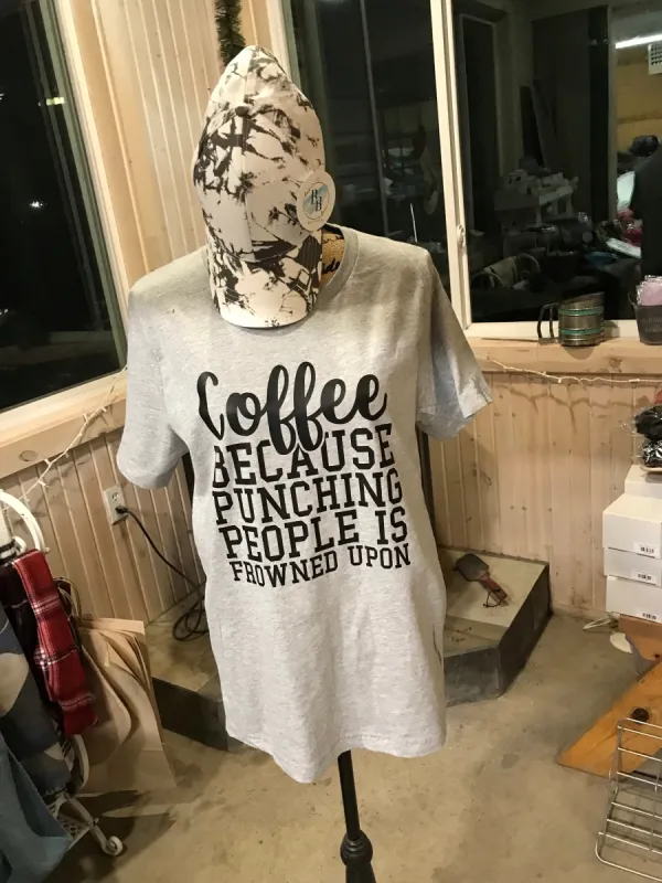 Coffee…because punching people is frowned upon sold by Back2Basics