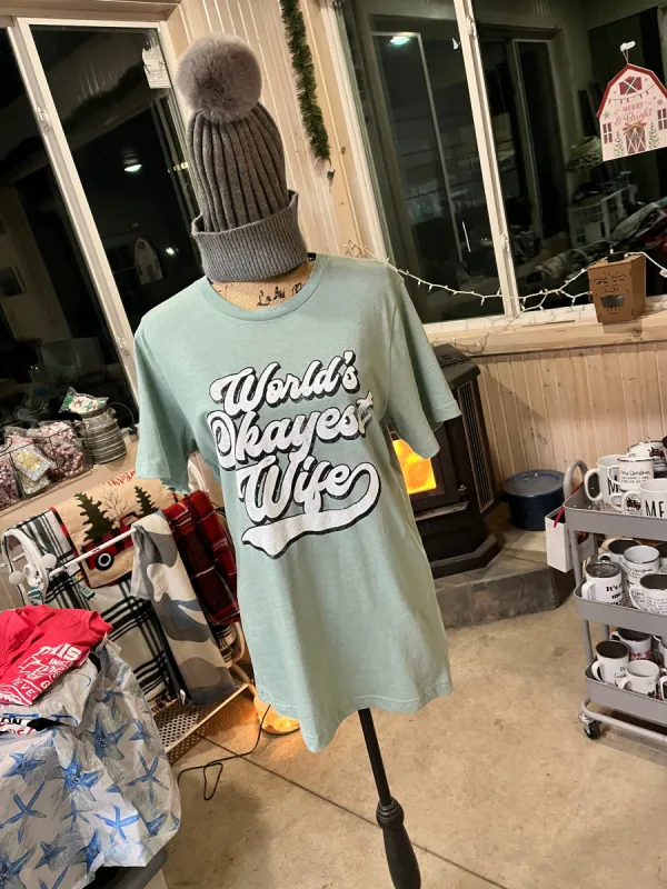 World's Okayest Wife sold by Back2Basics