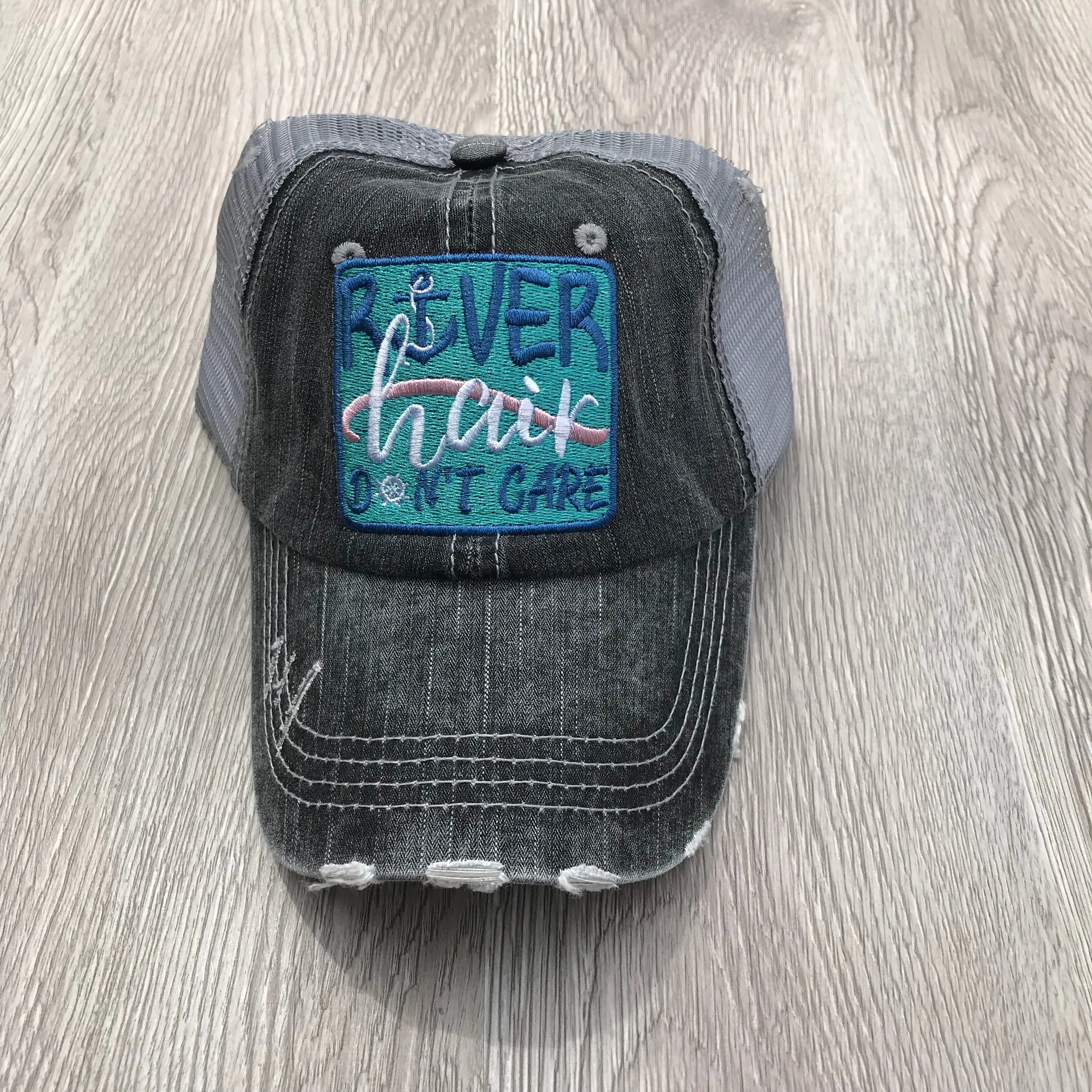 River Hair Don't Care Trucker Hat sold by Back2Basics