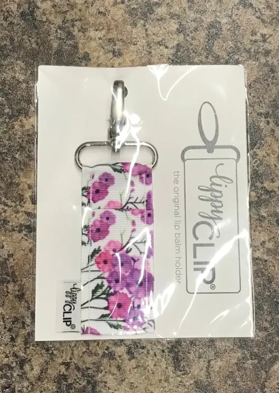 LippyClip®  Purple Floral sold by Back2Basics