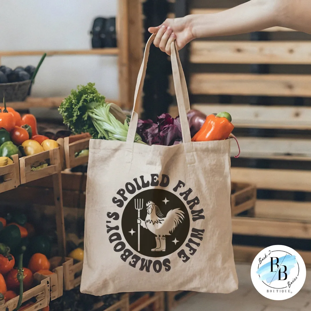 Somebody's Spoiled Farm Wife - 15oz Mugs - Tote Bag sold by Back2Basics product image thumbnail 2