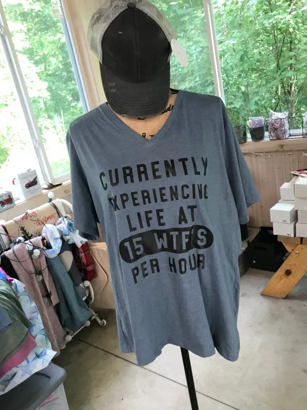 Currently Experiencing Life at 15 WTF'S Per Hour sold by Back2Basics