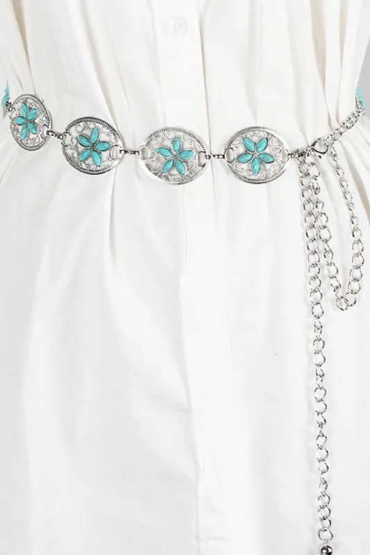 Contrast Alloy Chain Belt sold by Back2Basics