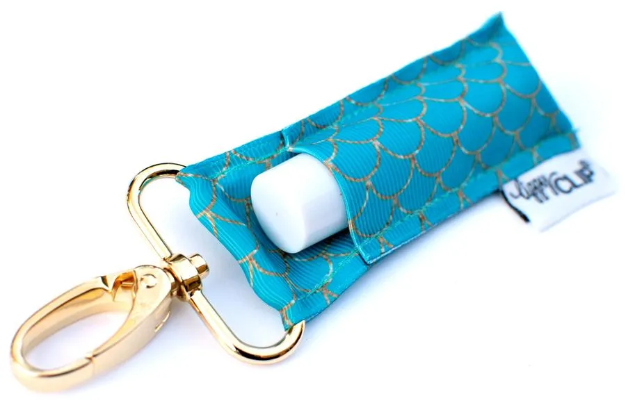 LippyClip® Teal and Gold Mermaid Scales sold by Back2Basics