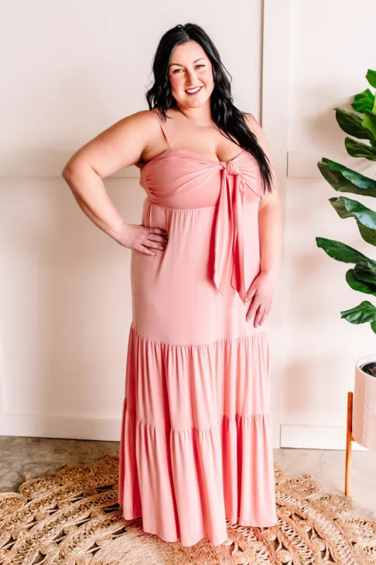 Maxi Dress In Pink Carnation sold by Back2Basics